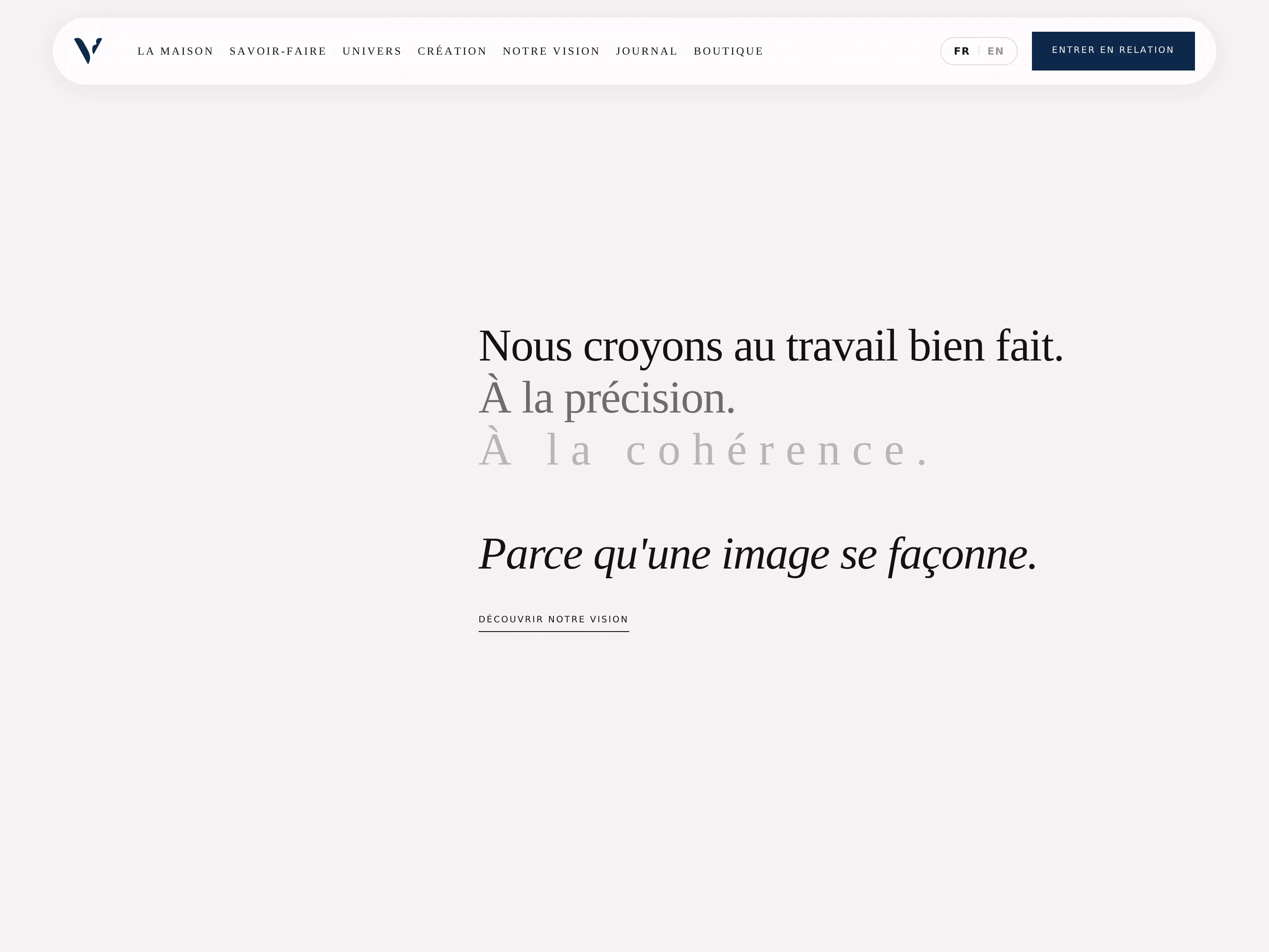 Section « savoir-faire » de db-vision.fr : offres du vidéaste présentées en blocs éditoriaux.